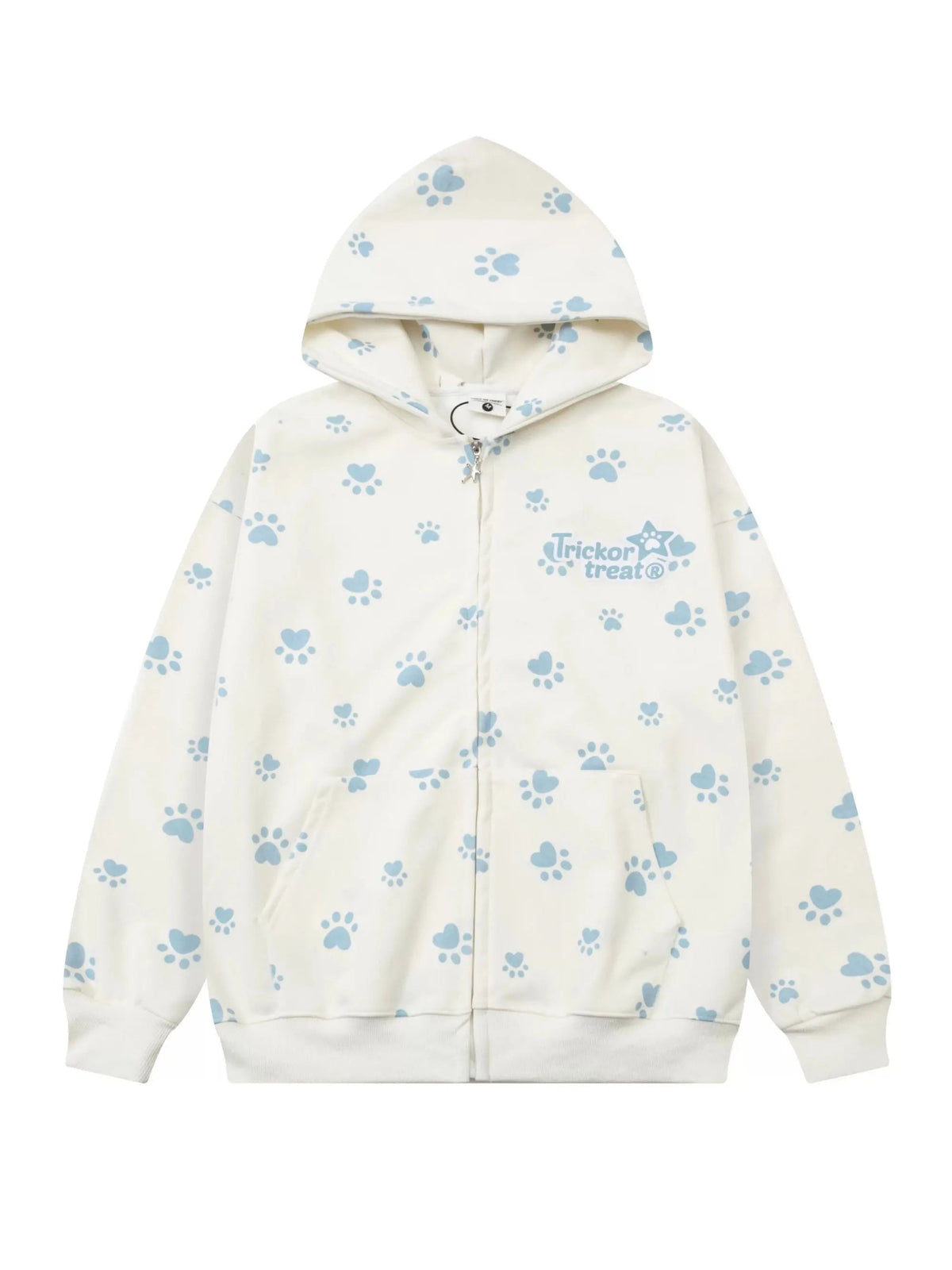 '101' Kawaii Streetstyle Dog Prints Hoodie Jacket