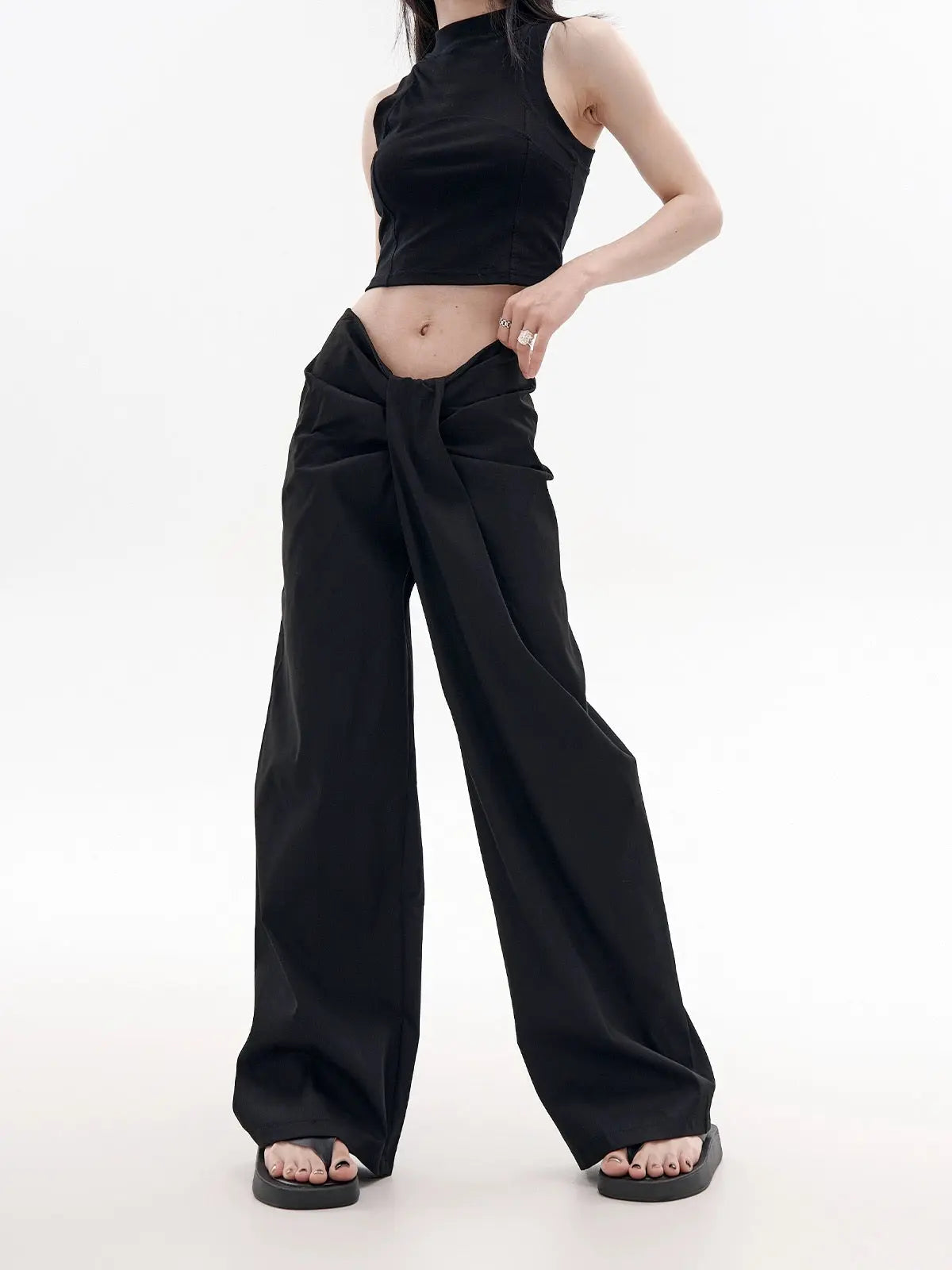 'ASAP' Streetstyle Low Waist Minimalism Pants