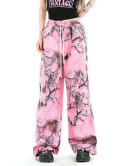 'Adventure' Graffiti Forests Oversized Drawstring Pants