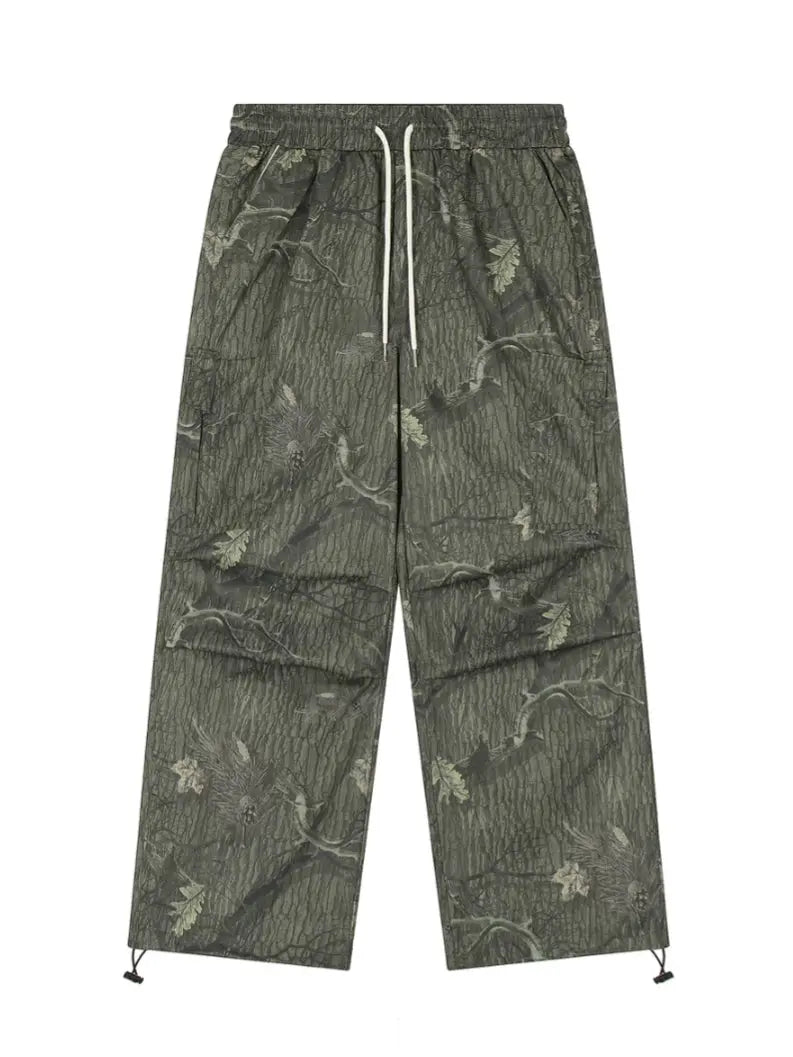 'Adventure' Graffiti Forests Oversized Drawstring Pants