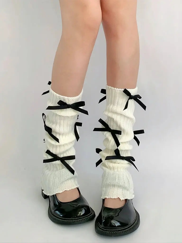 'Angelike' Coquette Ribbon Legwarmers