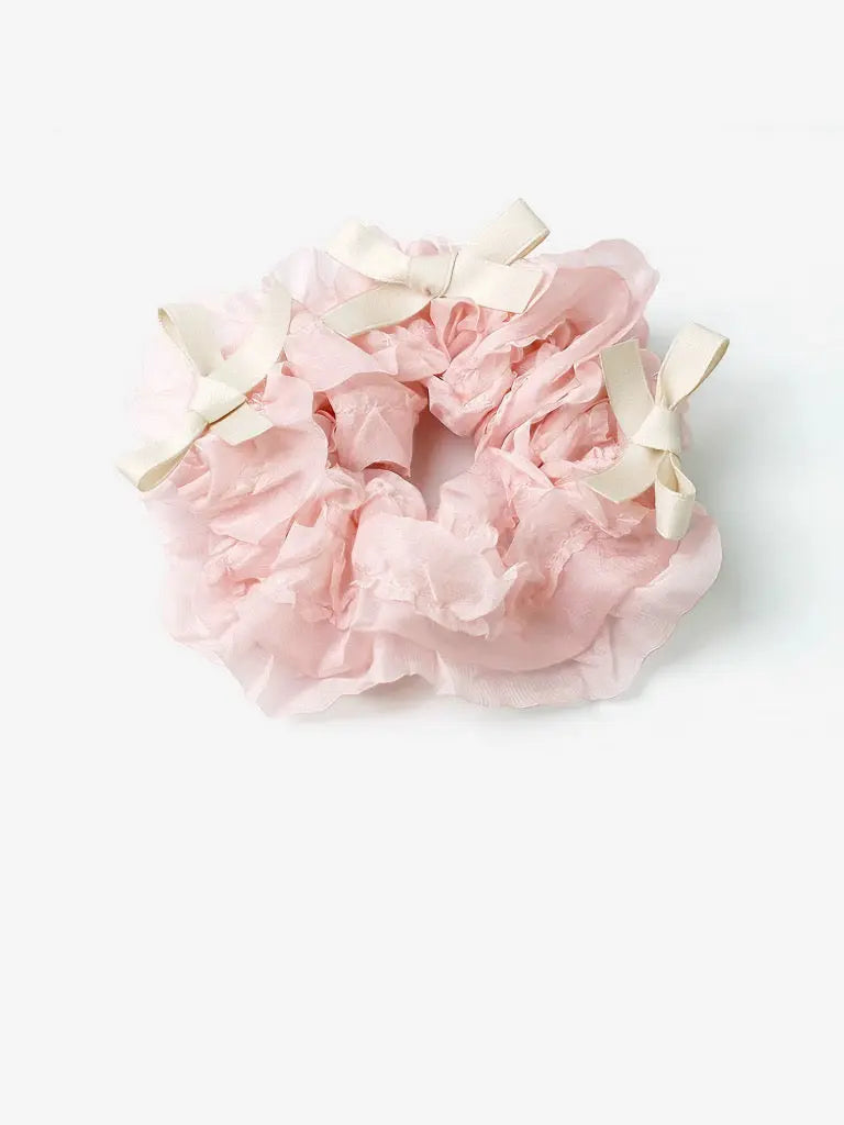 'Bakery Shop'Coqutte Ribbon Chiffon Ruffles Scrunchies Hairtie