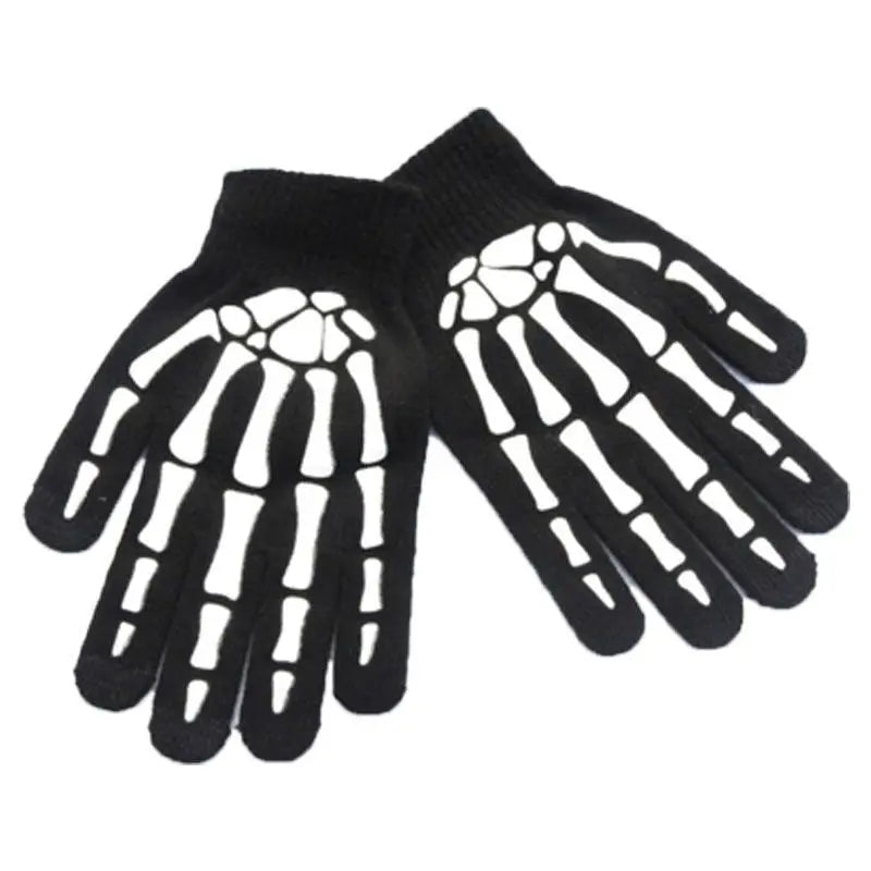 'Bare Hands' Dark Kawaii Goth Skull Skeleton Gloves