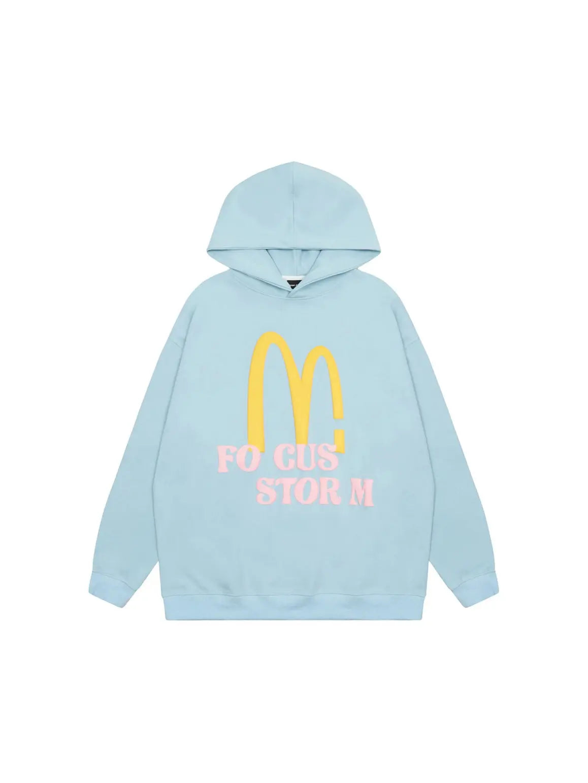 'Big Mac' Kawaii Streetstyle Fleeced Oversized Hoodie