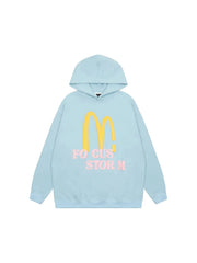 'Big Mac' Kawaii Streetstyle Fleeced Oversized Hoodie