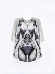 'Bikini Body' Future AI Body Prints Oversized T Shirts