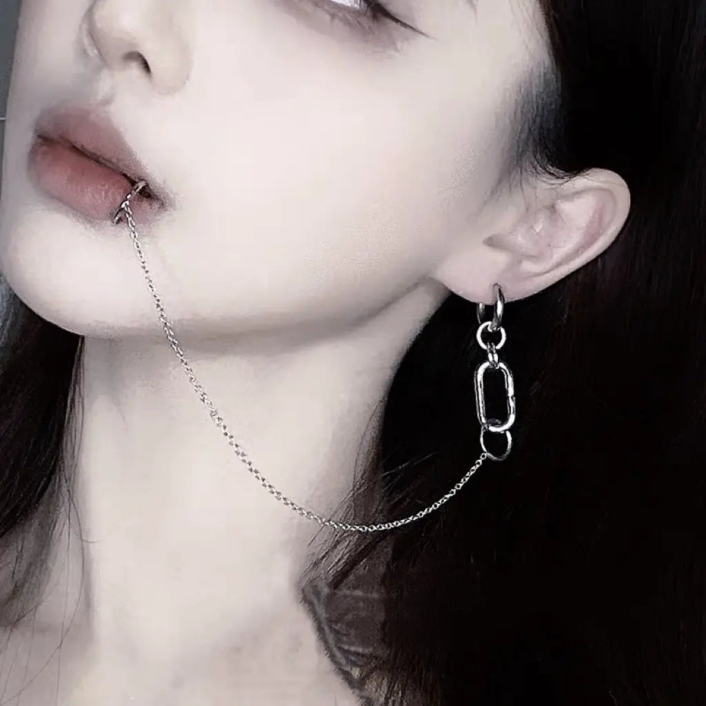 'Bite' Non-piercing Lip Ring Earring