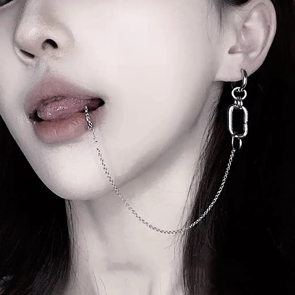 'Bite' Non-piercing Lip Ring Earring