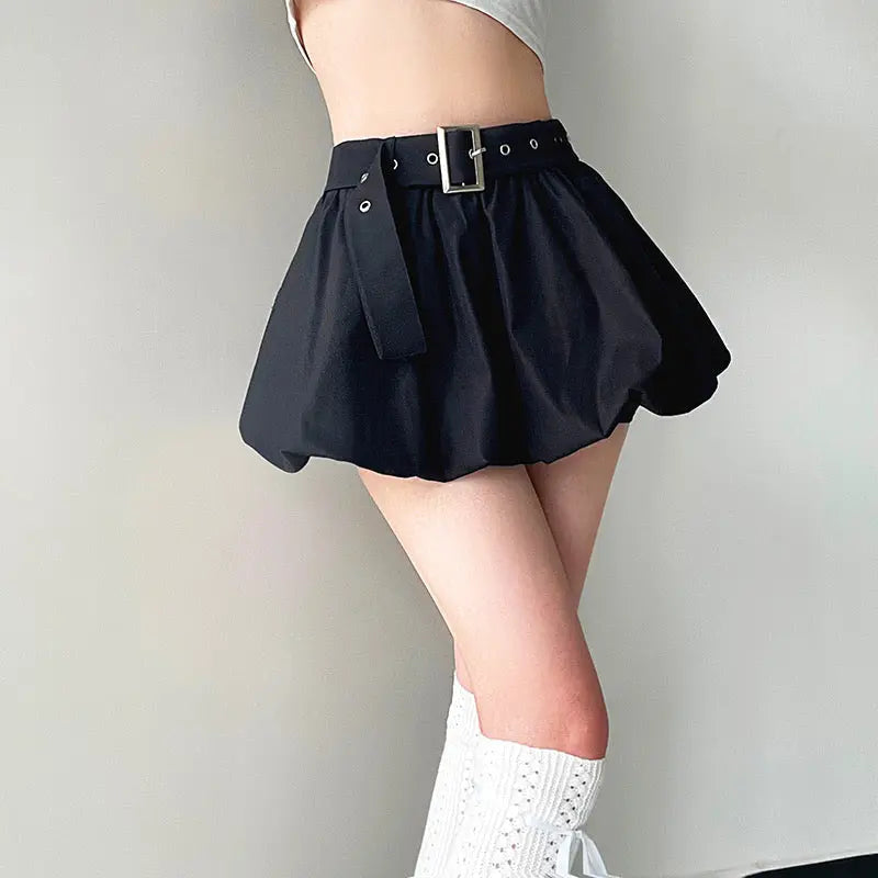 'Bloom' Dark Buckle Bubble Skirts