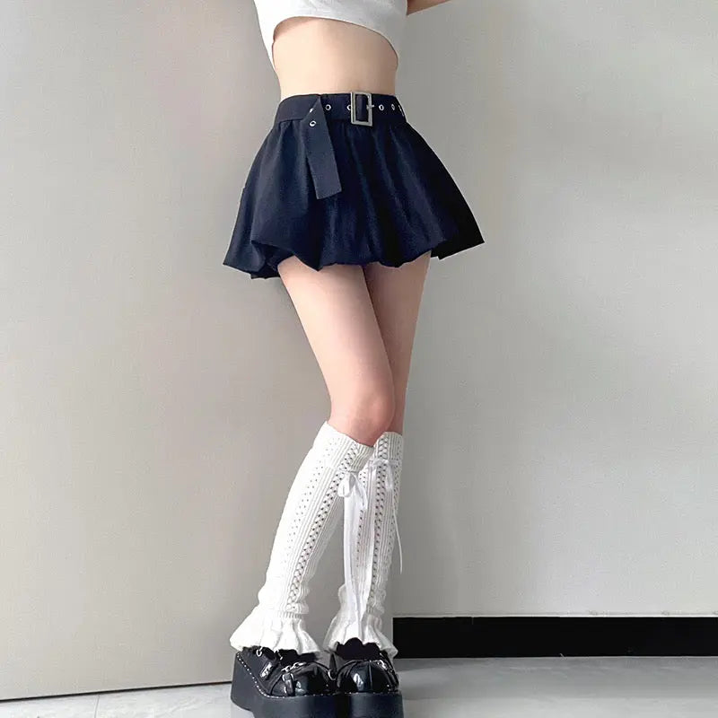 'Bloom' Dark Buckle Bubble Skirts