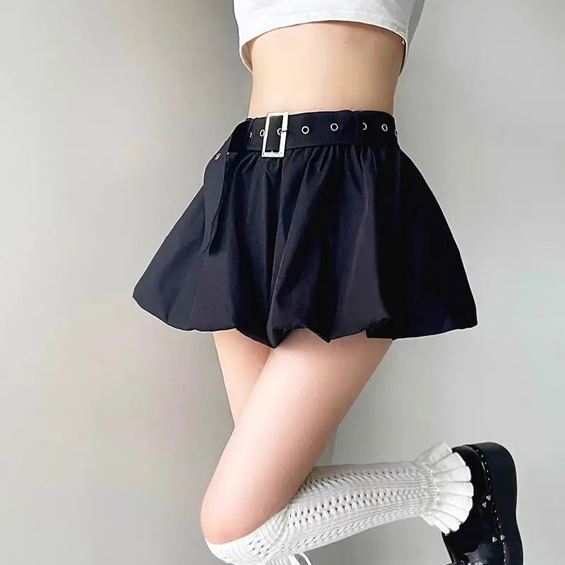 'Bloom' Dark Buckle Bubble Skirts