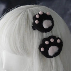 Brenda Dark Altgirls Cat Paws Hair Pins