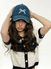 'Bubble' Streetstyle Coquette Ribbon Baseball Cap