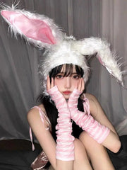 'Bunny girl' Y2k Fluffy Kawaii Rabbit Hat