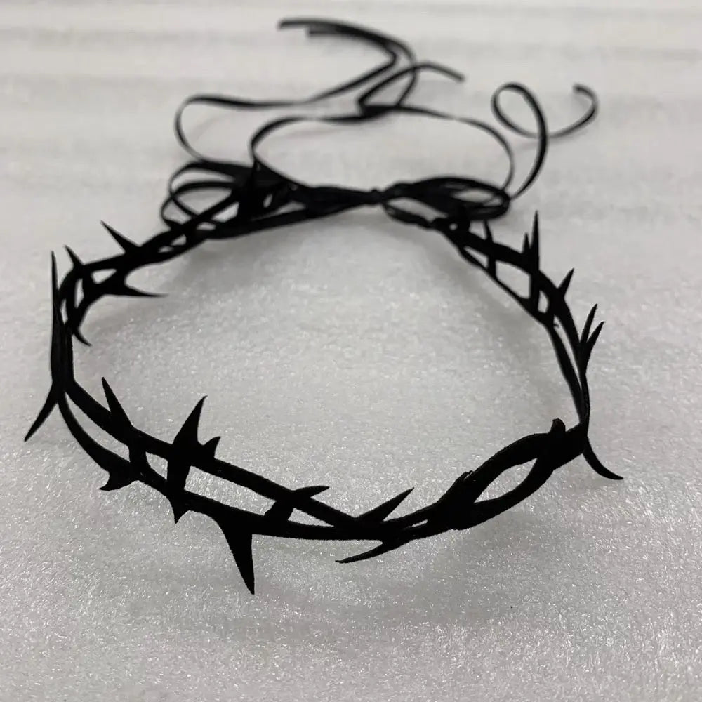 'Burned Thorns' Dark Goth Choker