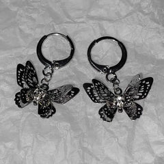 'Butterfly Blade' Future Alt Carvings Earrings