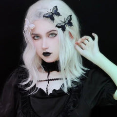 'Butterfly Effect' Goth Embroidery Hair Pins