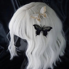 'Butterfly Effect' Goth Embroidery Hair Pins