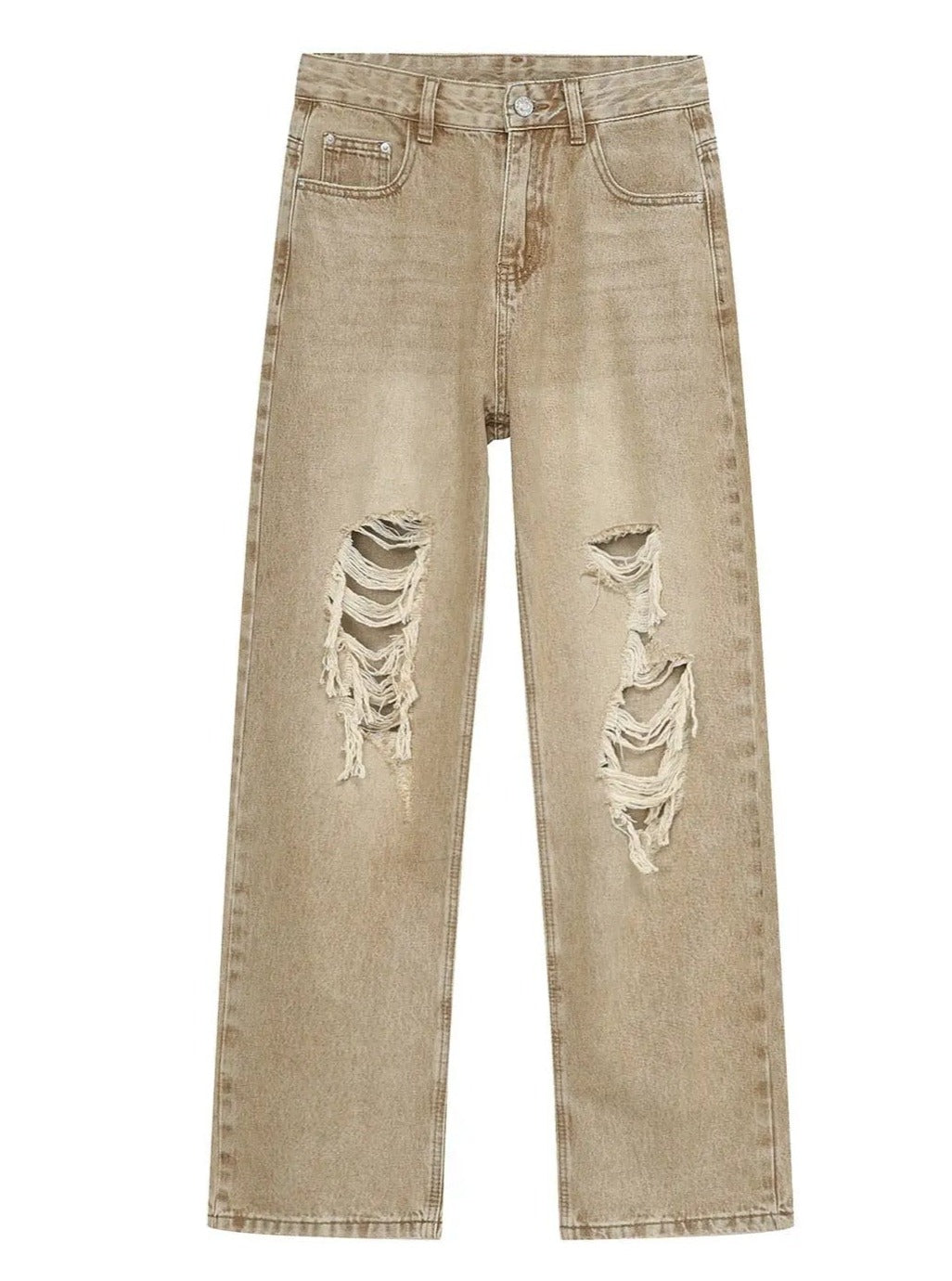 'Cactus' Grunge Oversized Distressed Ripped Denim Pants