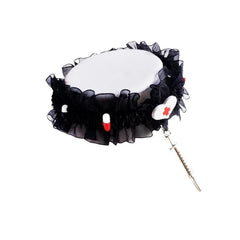 'Caregiver' Ruffled Pills & Needles Choker