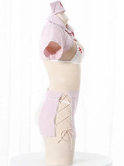 'Caring Babe' Nurse Lace Up Bikini Costume