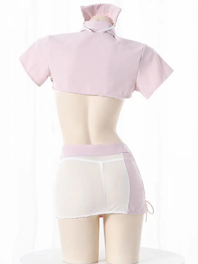 'Caring Babe' Nurse Lace Up Bikini Costume