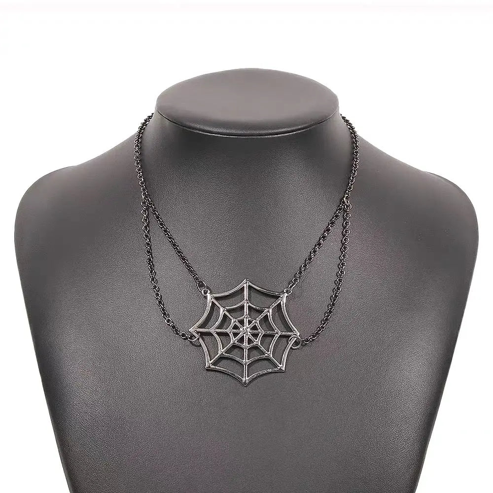 'Catch Me' Punk Spider Metal Necklace