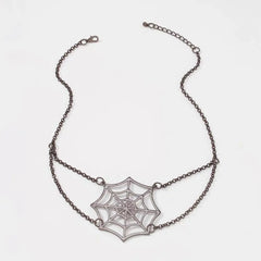 'Catch Me' Punk Spider Metal Necklace