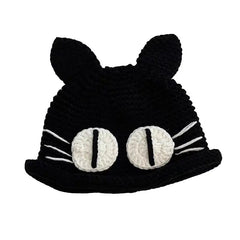 'Chinchilla' Emo Style Cat Ears Knitted Hat