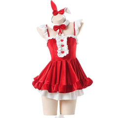 'Christmas Rabbit' Sweet Bunny Christmas Dress