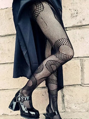 'Clawless' Dark Goth Snake Pattern Tights