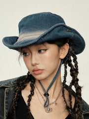 'Cow Girl' Streetstyle Distressed Fishing Hat