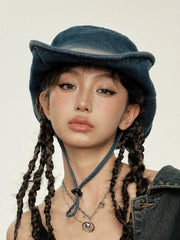 'Cow Girl' Streetstyle Distressed Fishing Hat