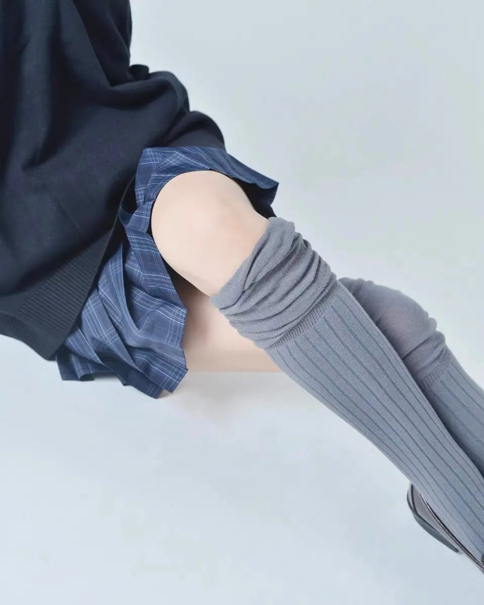 'Cream' Kawaii Cotton Loose Socks Tights