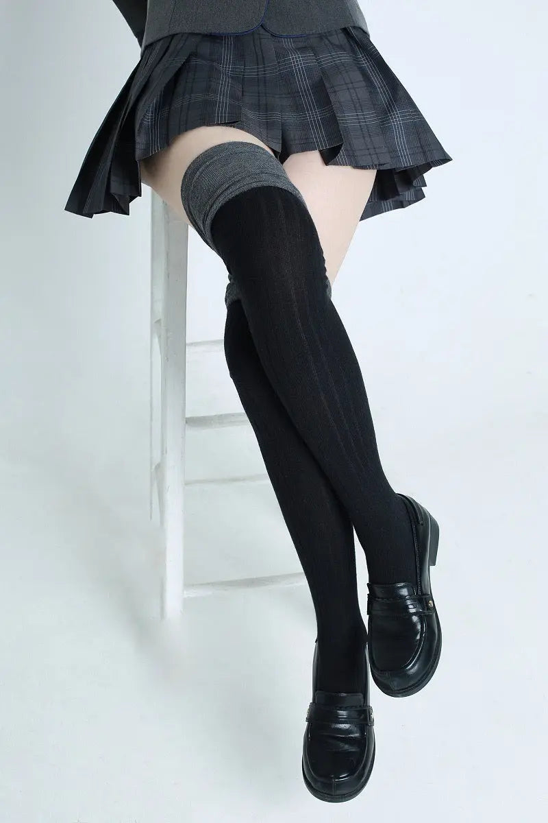 'Cream' Kawaii Cotton Loose Socks Tights