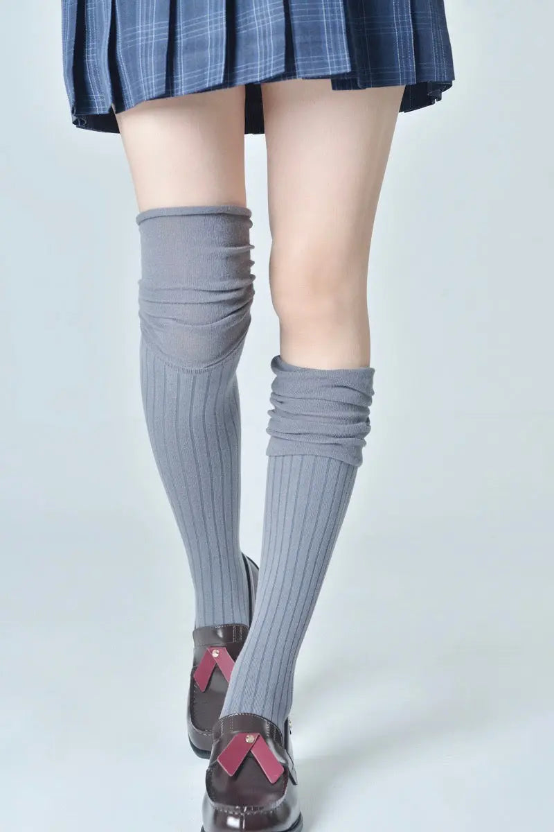 'Cream' Kawaii Cotton Loose Socks Tights