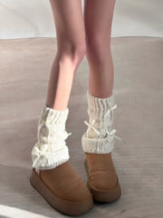 'Creama' Coquette Ribbon Legwarmers