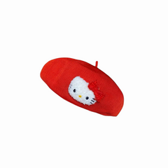 'Jingle Kat' Red Kawaii Goth Beret