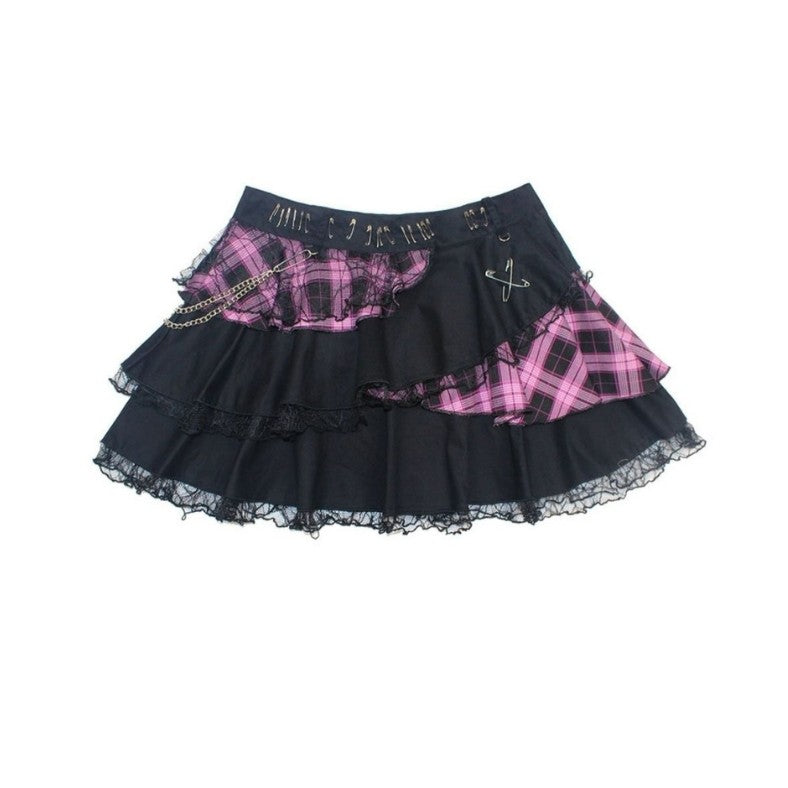 'Date' Kawaii Pink Lace Tu Tu Skirt