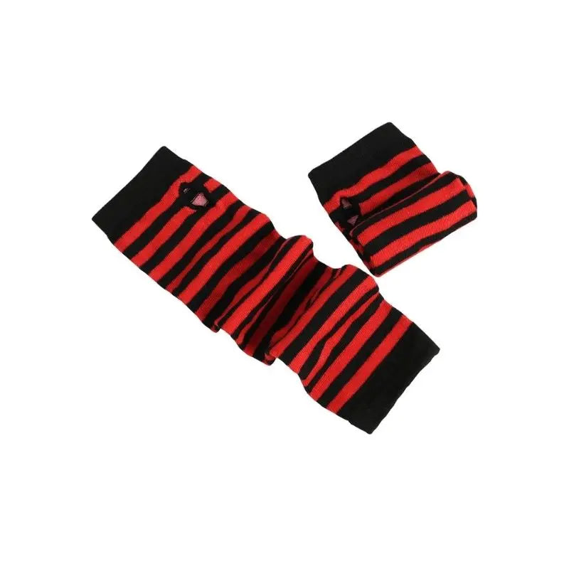 'Divide' Anime Striped Long Sleeves Gloves