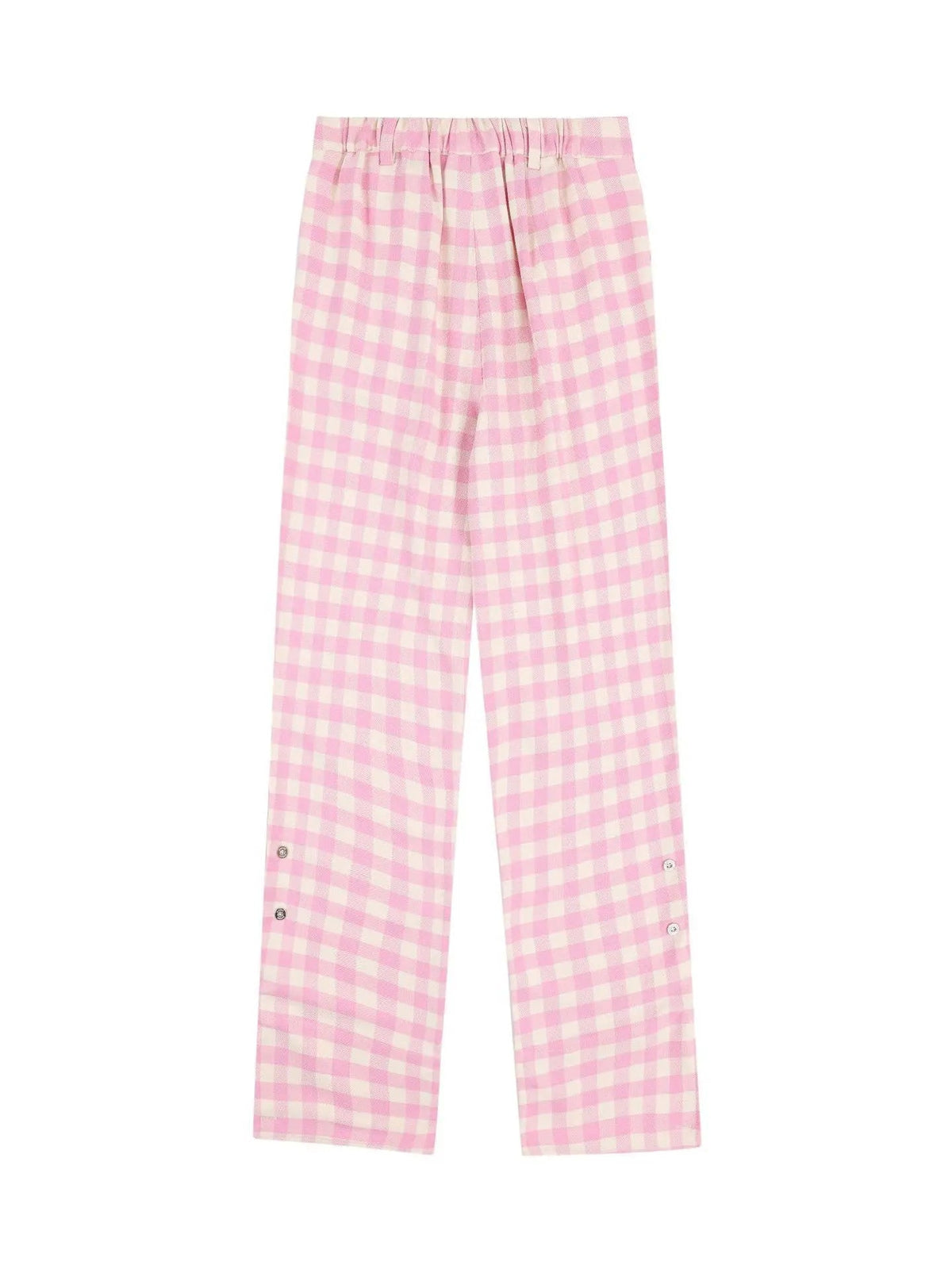 'Dream House' Checked Oversized Pink Pants