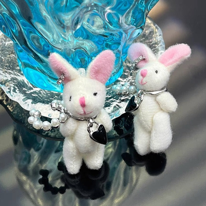 'Dubi-Duba' Kawaii Bear & Rabbit Earring