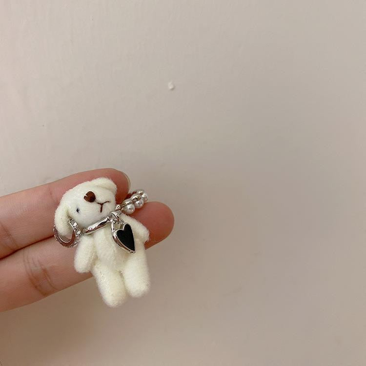 'Dubi-Duba' Kawaii Bear & Rabbit Earring