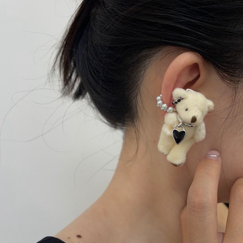 'Dubi-Duba' Kawaii Bear & Rabbit Earring