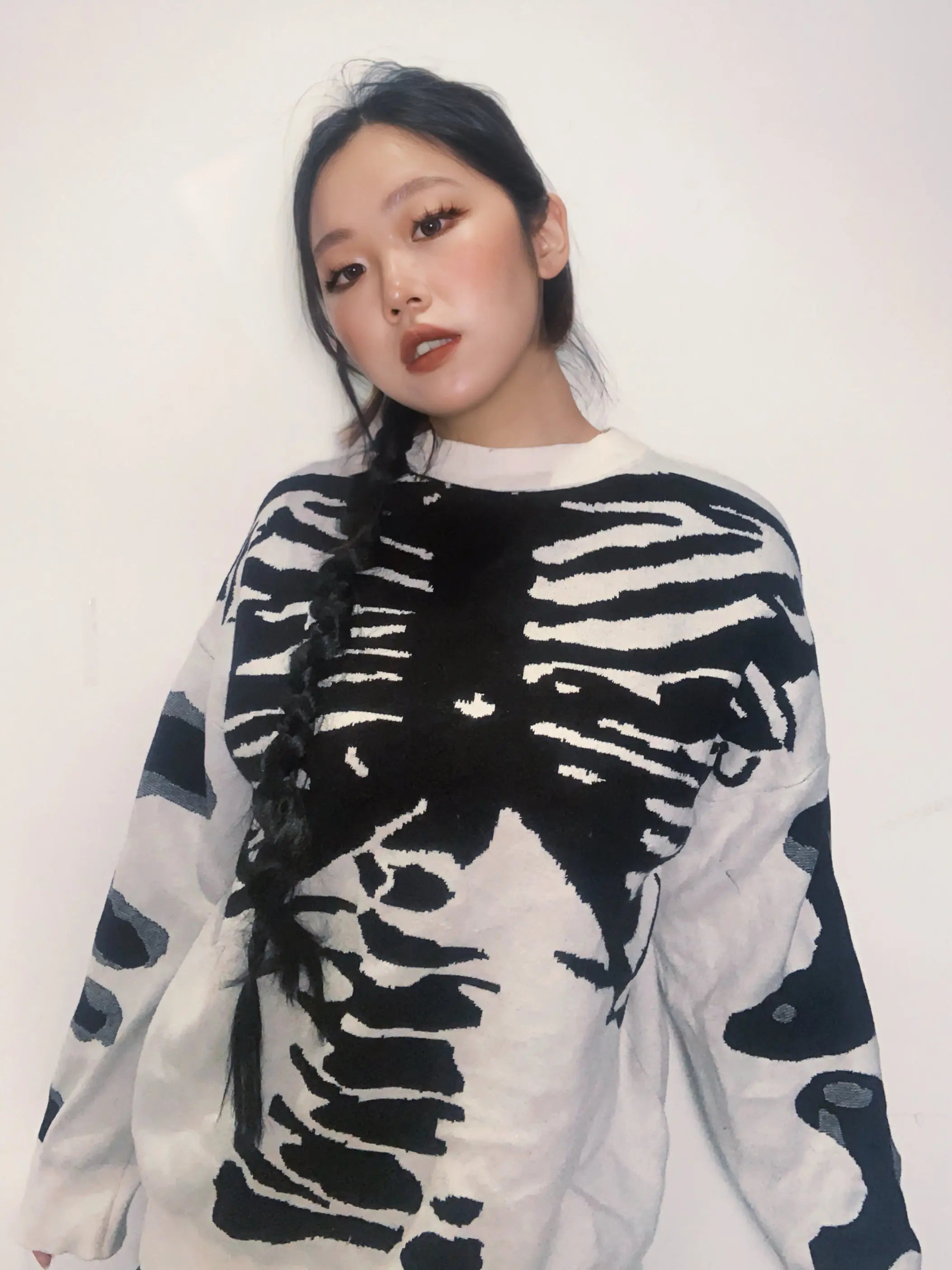 'Fake body' Oversized Unisex Dark Skeleton Sweater