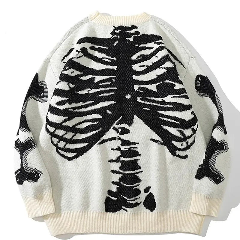 'Fake body' Oversized Unisex Dark Skeleton Sweater