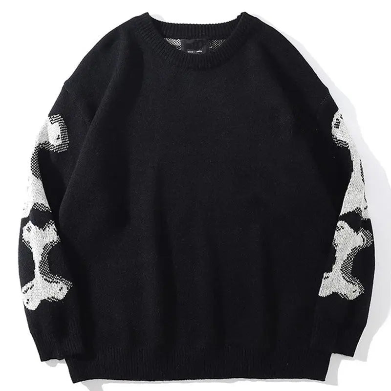 'Fake body' Oversized Unisex Dark Skeleton Sweater