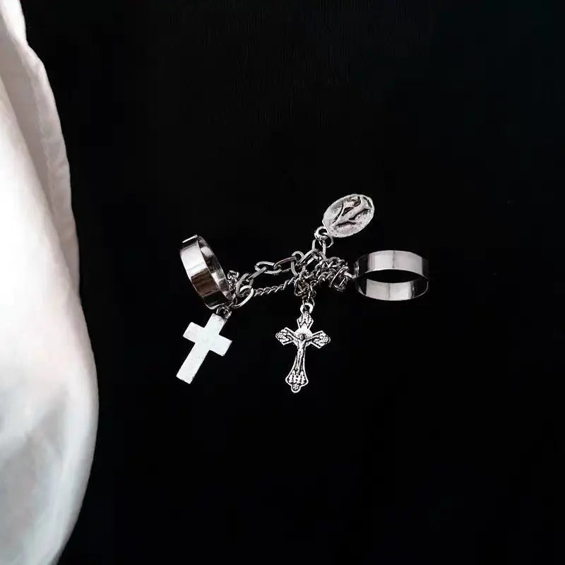 'Finger Crossed' Attaching Cross Rings