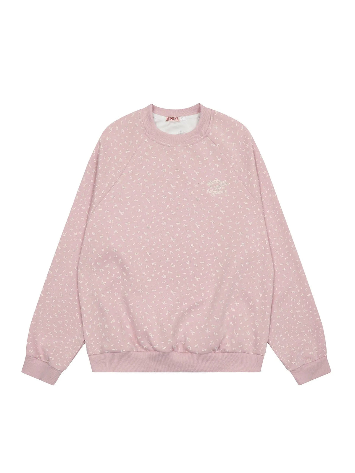 'Flower Shop' Coquette Oversized Floral Cotton Sweatshirt