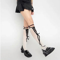 'Fondant' Kawaii Goth Leg Tights Socks